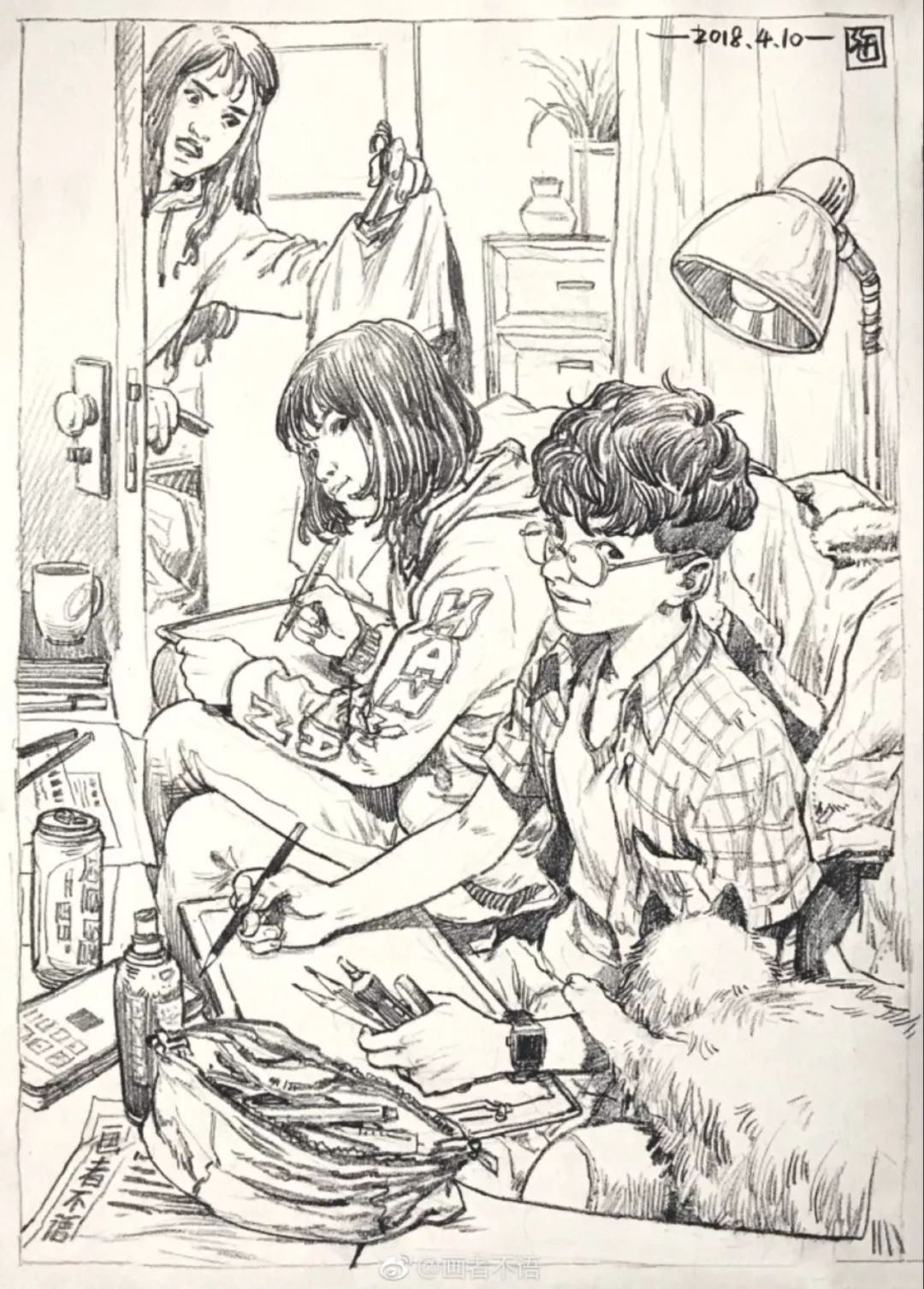 解析速写模范生门采尔，学习速写综合技法！|LAO大师