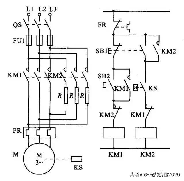 输送带自动控制电气原理图,自动控制电气图讲解
