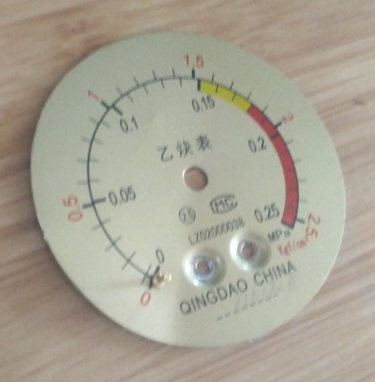 乙炔表各个部位名称,乙炔减压表结构说明