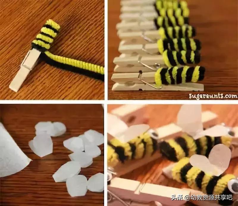 小蜜蜂手工制作可以戴头上的,小蜜蜂手工制作大全图片