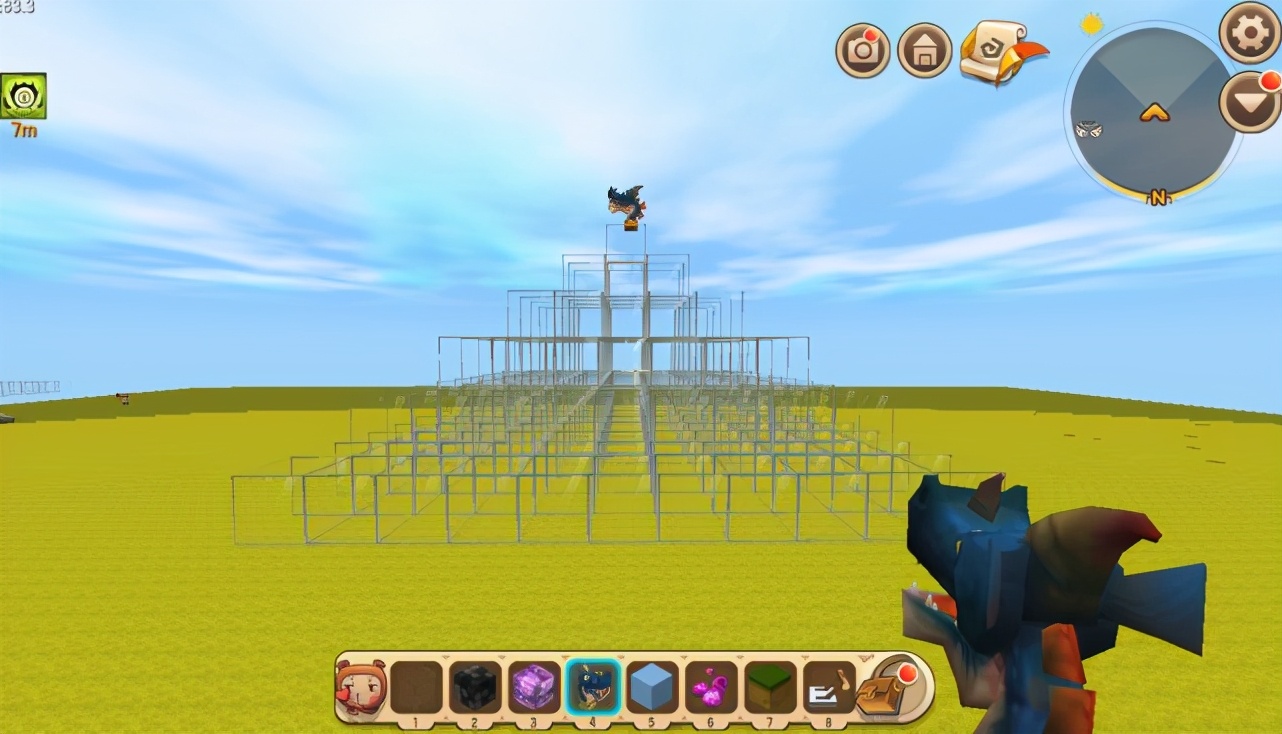 迷你世界大神巧妙建造“水晶宫殿”，6步骤轻松完成，女神超喜欢