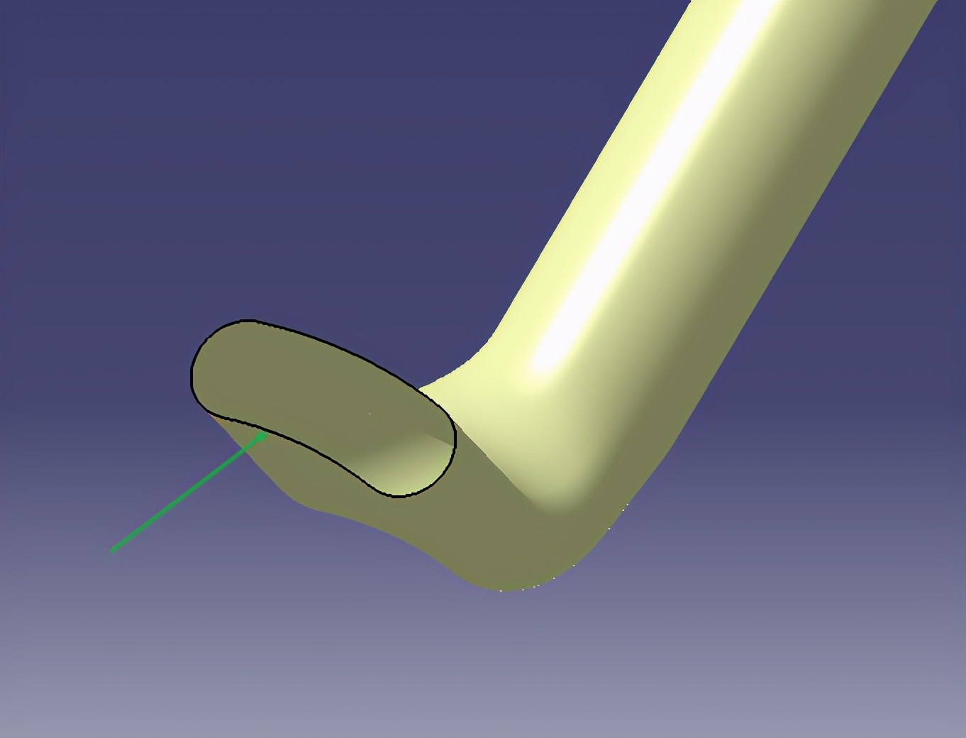 圆管任意角度最简单的画法,圆管打扁怎么画