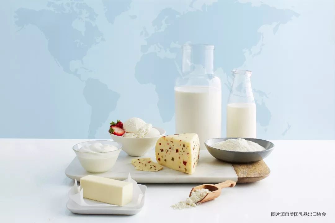 美国食品出口到中国,美国乳制品