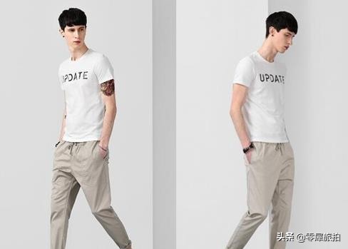 男生黑色哈伦裤配什么短袖好看,秋装黑色哈伦裤搭t恤的穿法