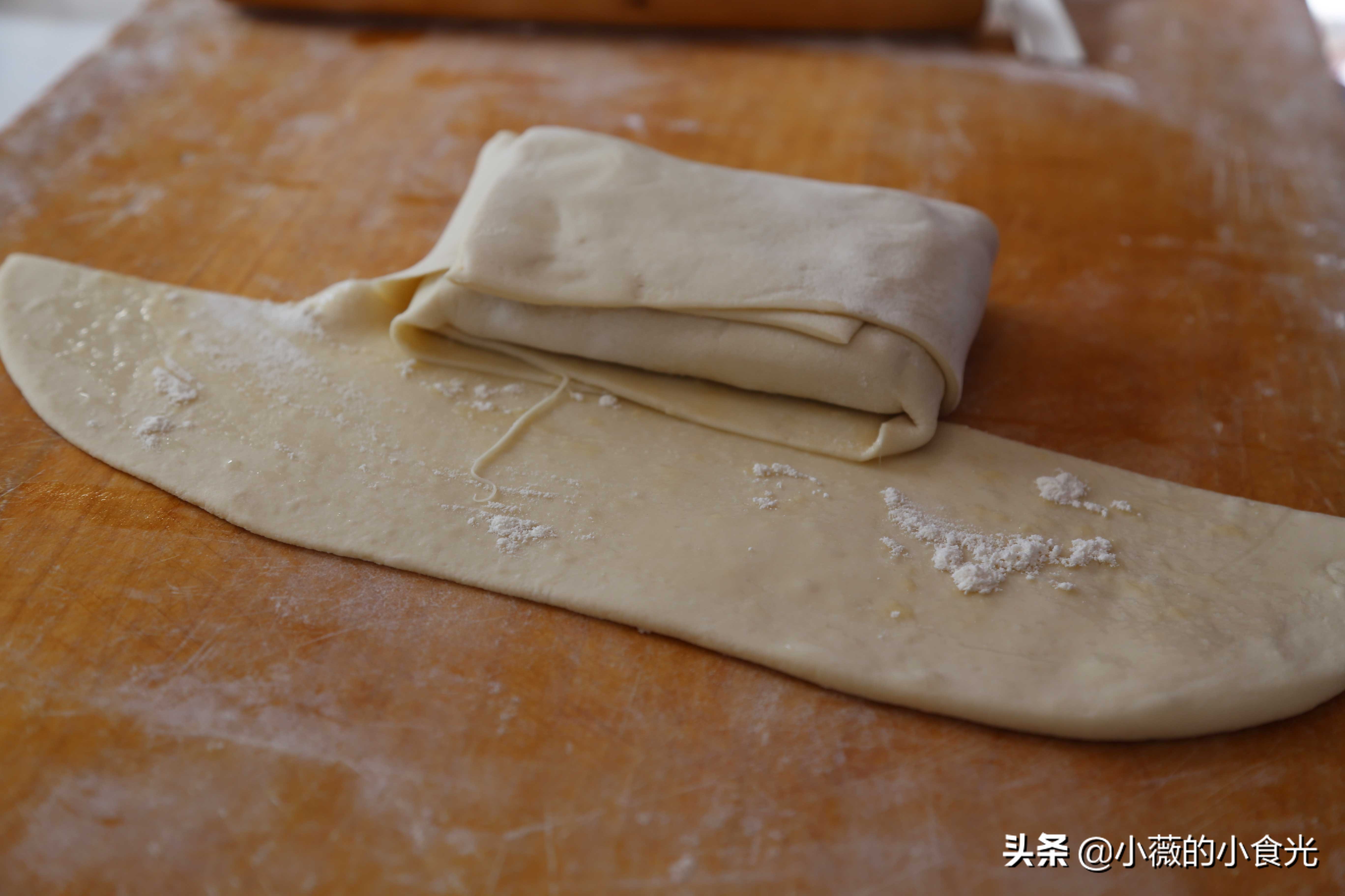 折纸饼的做法,折千层饼