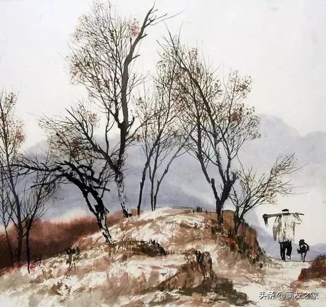 江南梦里水乡主题国画,田园生活国画