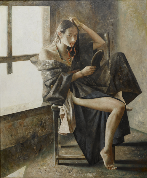 艺术名家郭北平油画肖像作品欣赏,当代名家油画图片大全