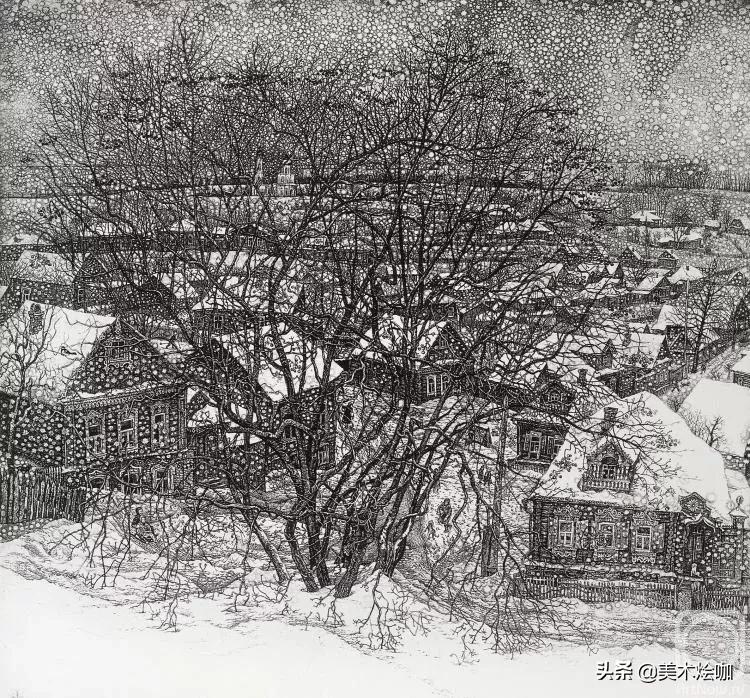 德国风景素描大全,东欧风景素描