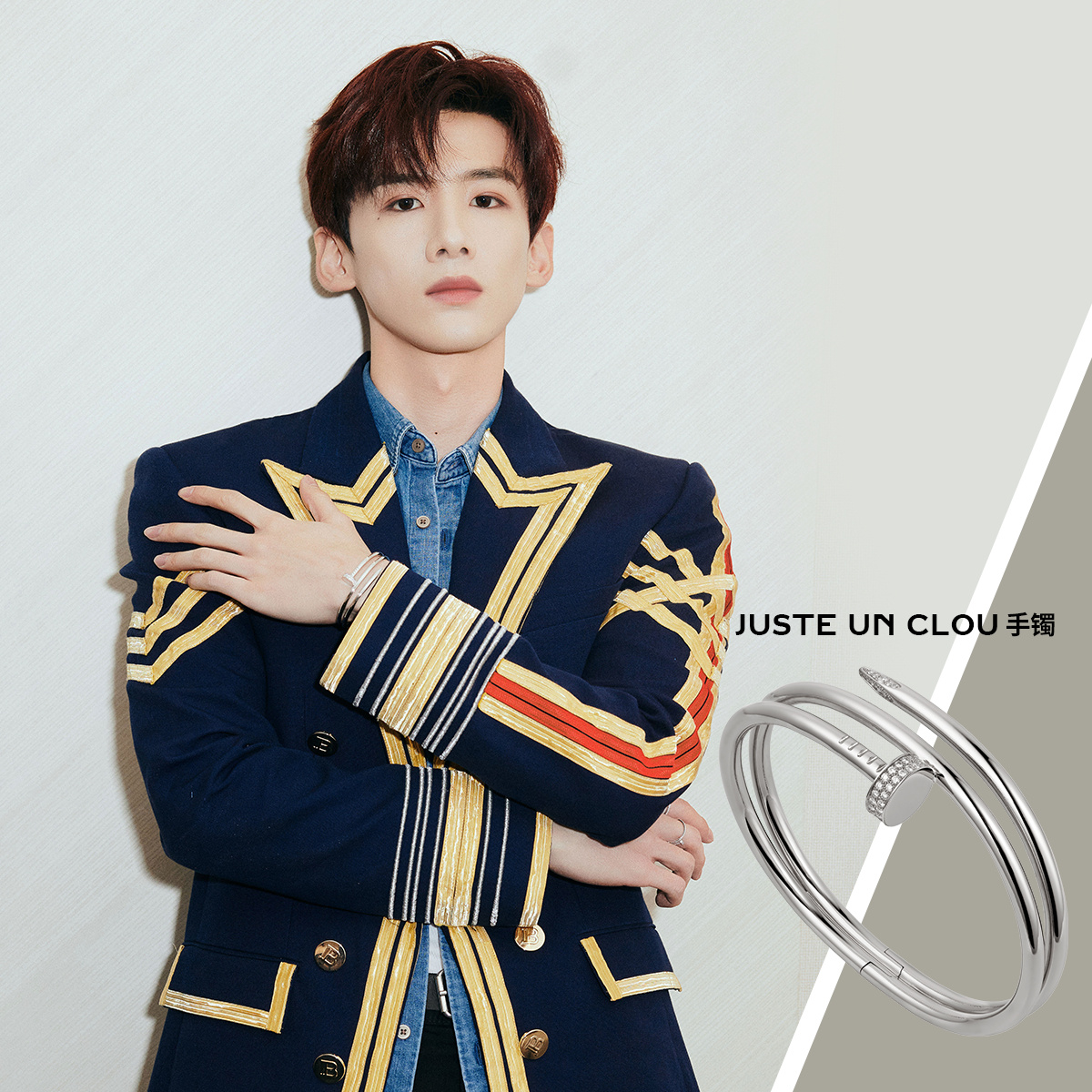 卡地亚黄金手镯love系列,love系列卡地亚手镯带钻