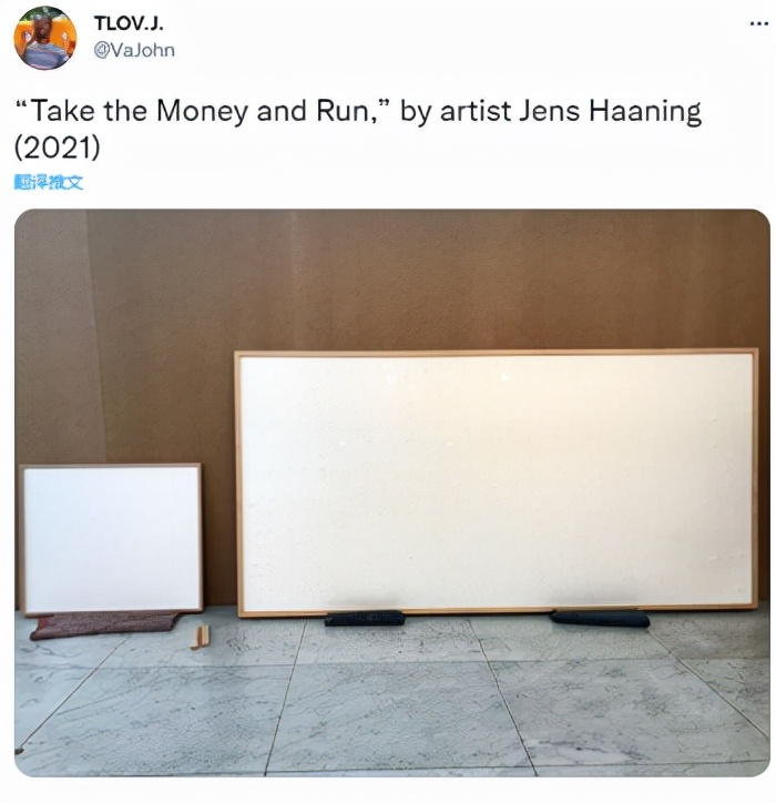 艺术家收巨款后交2幅空白画布,艺术家收巨款后交出2幅空白画布