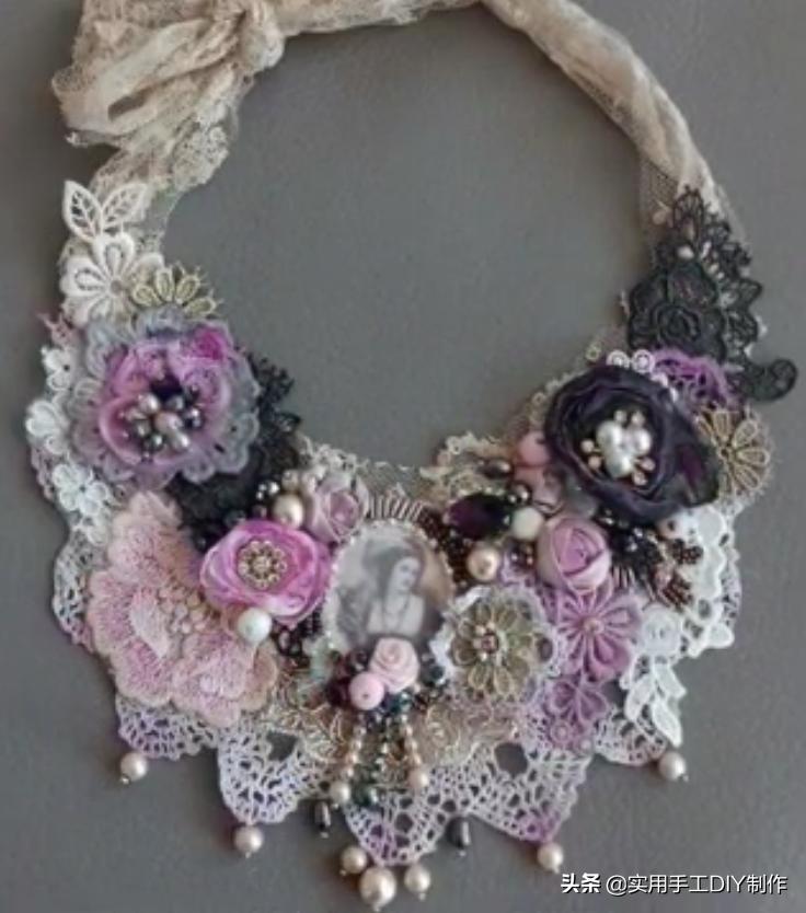 颈饰diy教程,漂亮的颈部装饰品