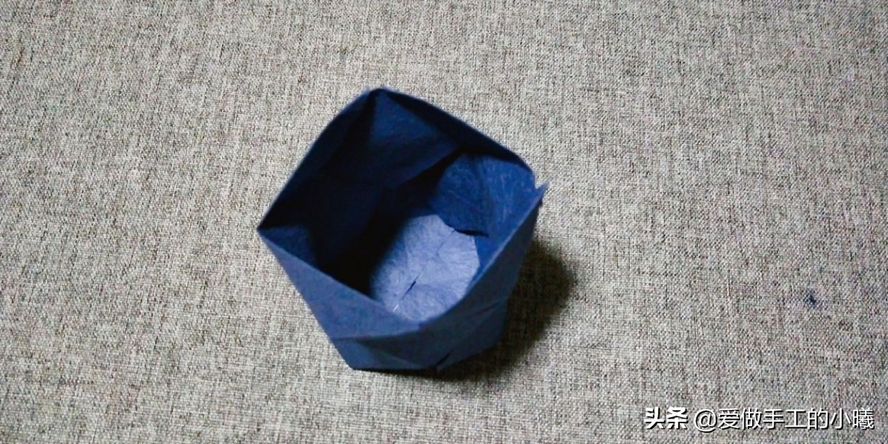 折纸花瓶教程小视频,立体折纸花瓶简单教程