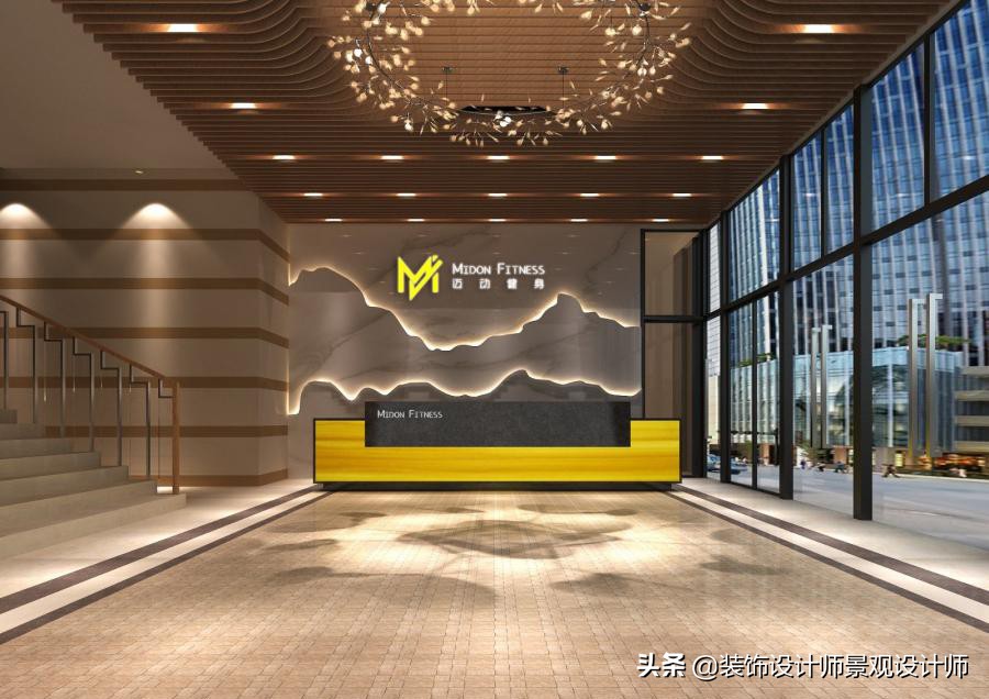 公司健身房设计效果图,书房健身房二合一设计效果图