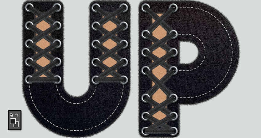 ps怎么做创意字体描边,ps鞋带花边怎么设计