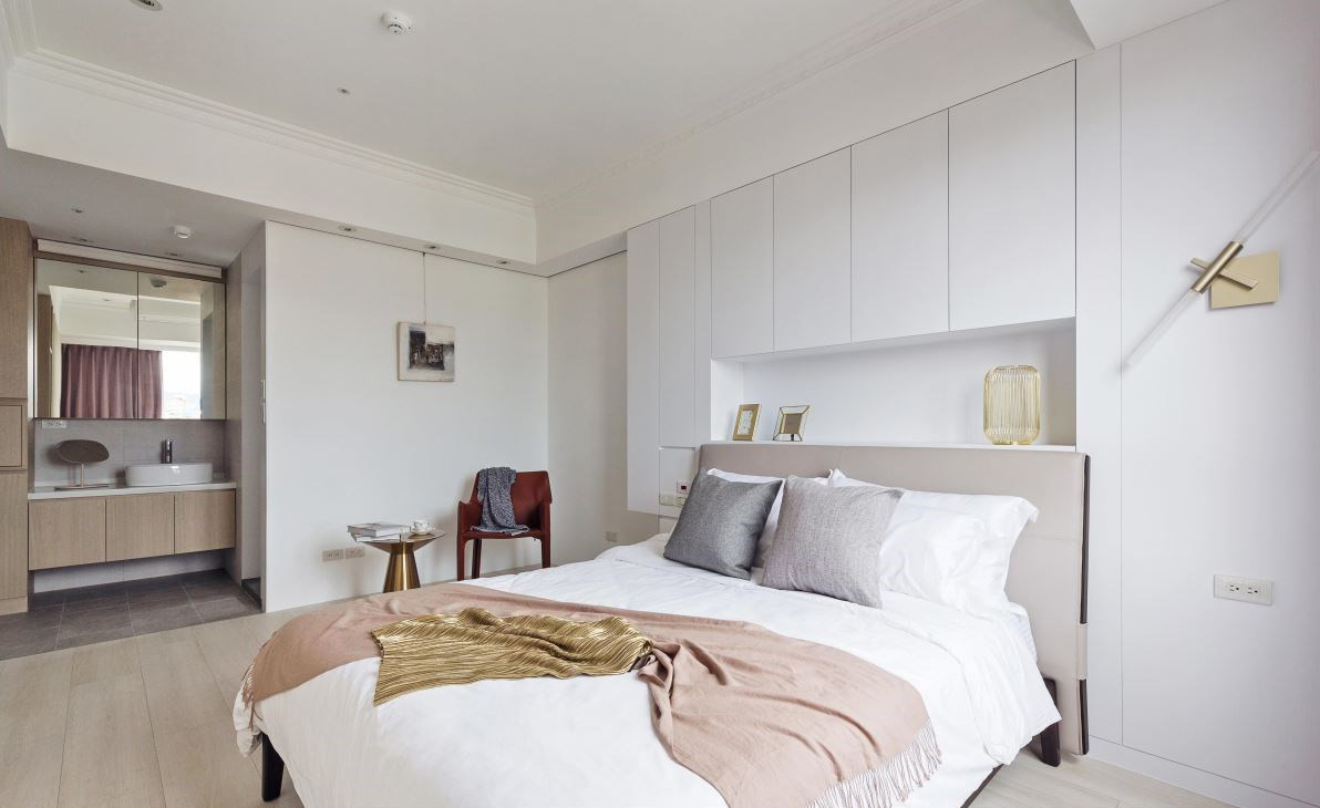 简约风蓝色电视墙,深色意式轻奢电视墙