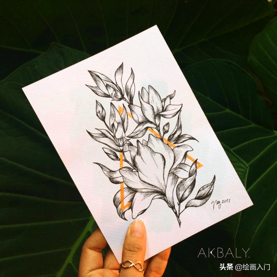 夏日海洋水彩画,夏日水彩颜料画简单风景画