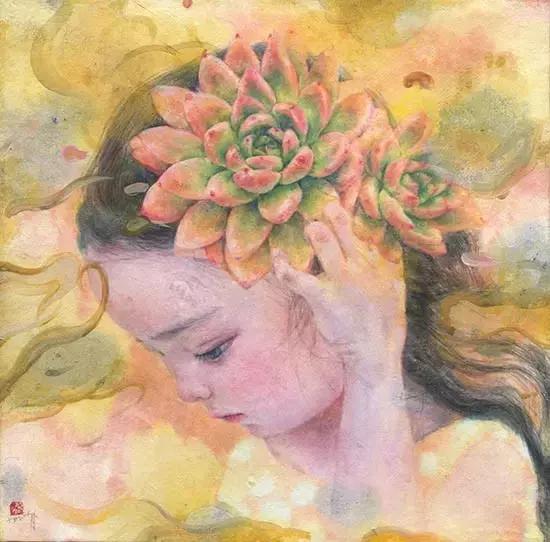 韩国多肉女孩,用绘画治愈无数人!