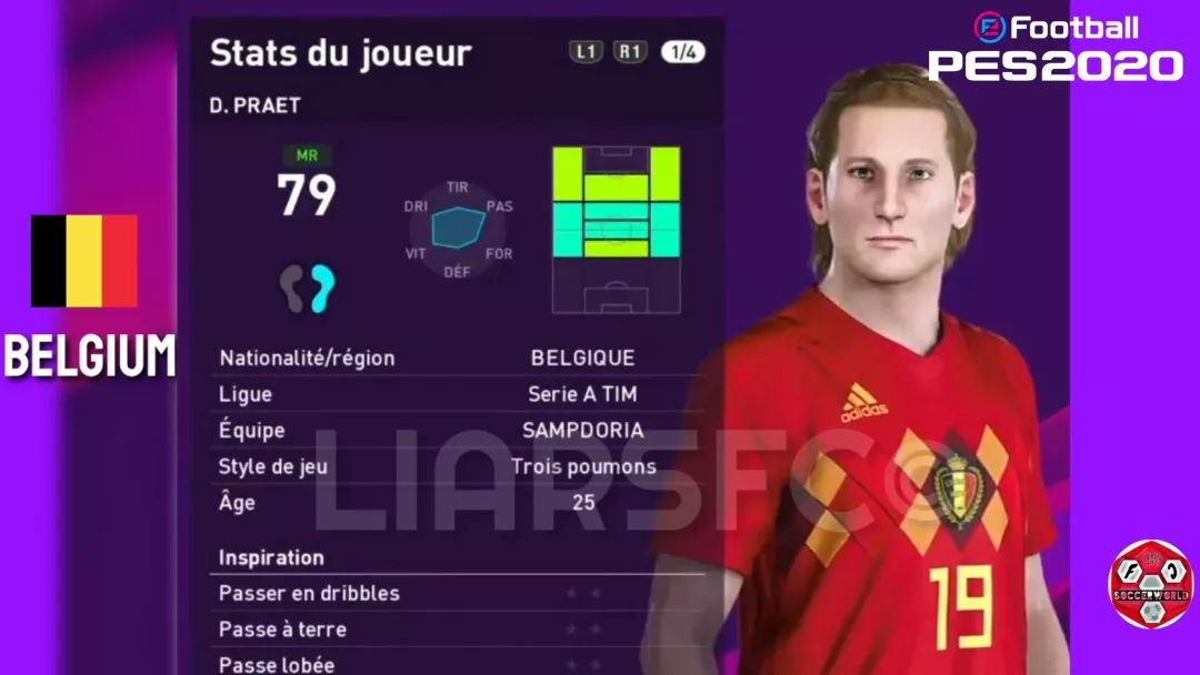 数据｜维特塞尔升黑，比利时国家队实况足球20赛季球员总评升降