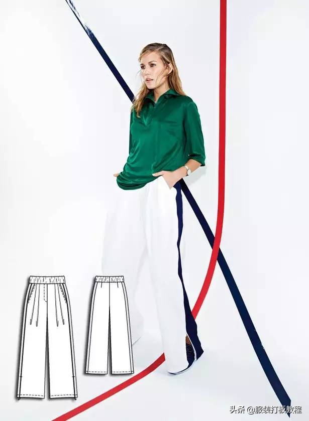 时装设计图手绘教程,服装制版图案大全