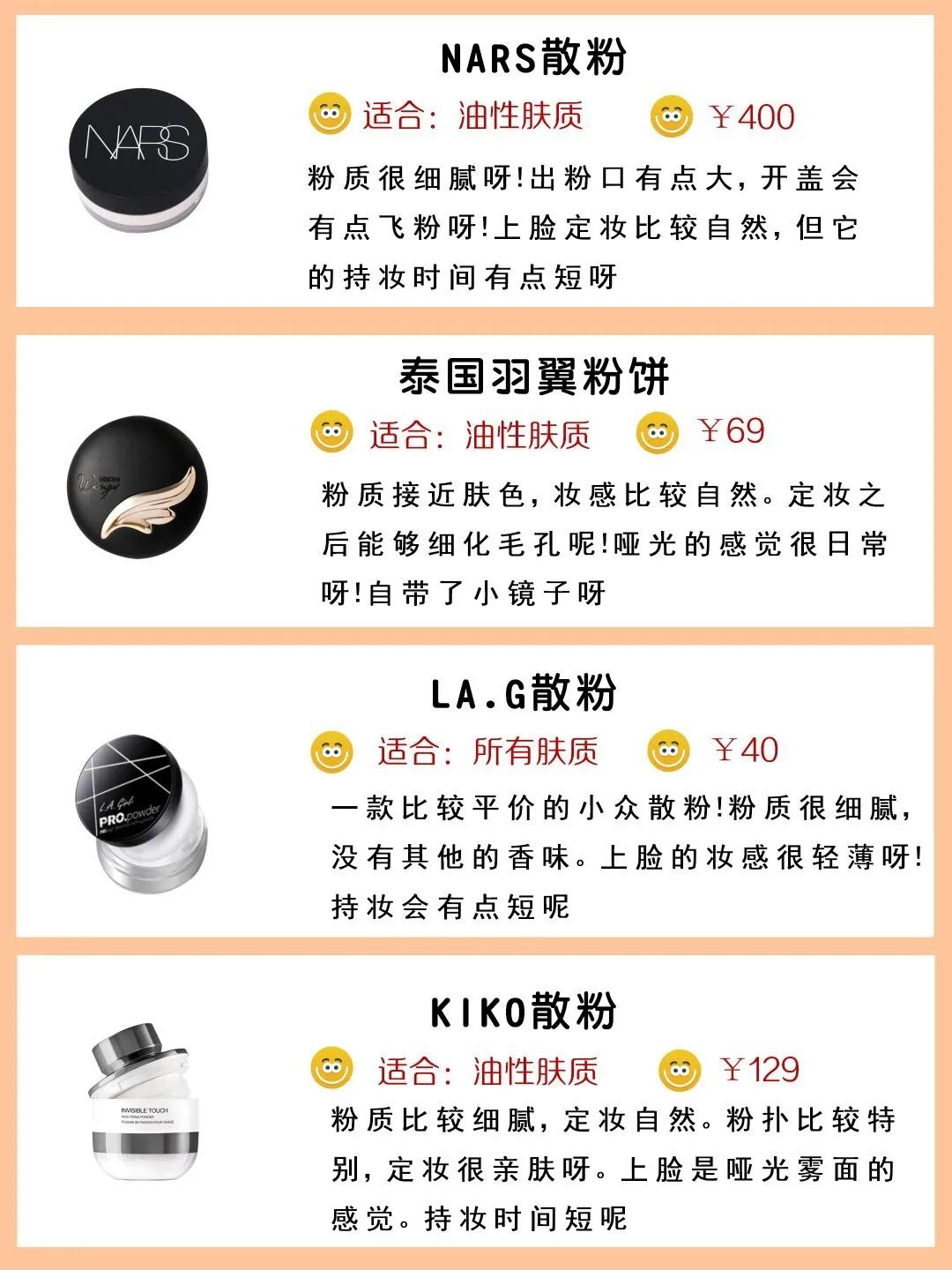 kato散粉和akf散粉哪个更适合油皮,油皮适合nars散粉还是纪梵希散粉