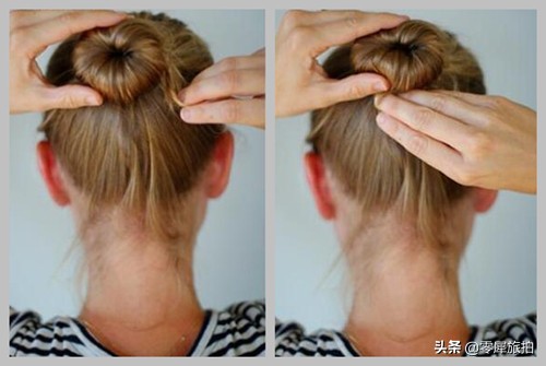 袜子居然还可以这样做,袜子妙用盘发