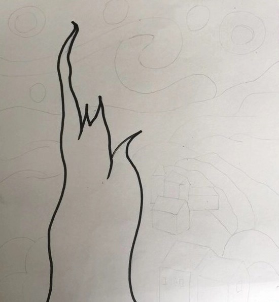 用油画棒画星空有层次感,怎么用油画棒星空画