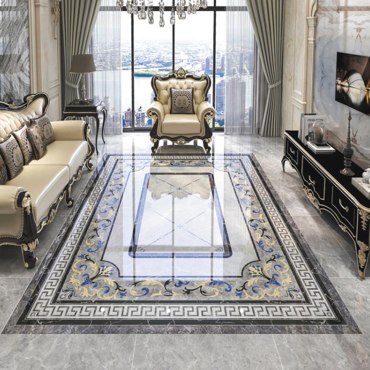 大理石水刀拼花现代,大理石水刀拼花现代风格效果