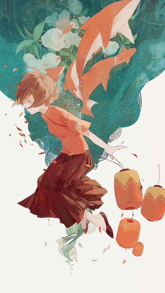 大鱼海棠高清壁纸女,大鱼海棠台词壁纸