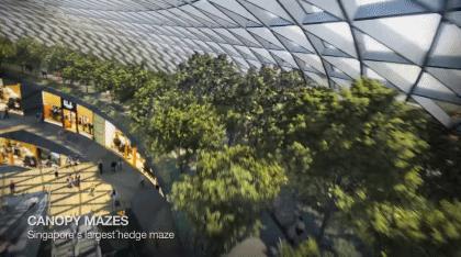 新加坡樟宜机场扩建第五航站楼,新加坡樟宜国际机场横屏