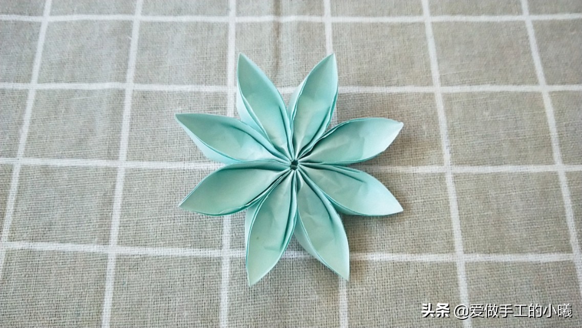 折纸教程大全慢动作折花,八瓣川崎玫瑰折纸法