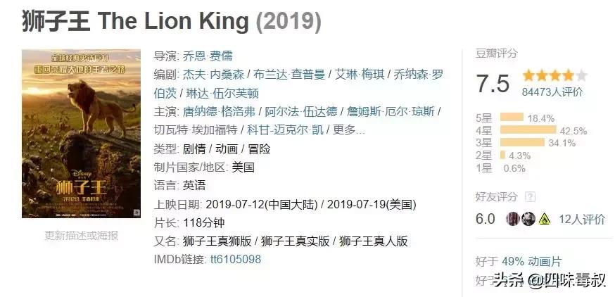 狮子王最近几年翻拍了吗,狮子王现实版完整版