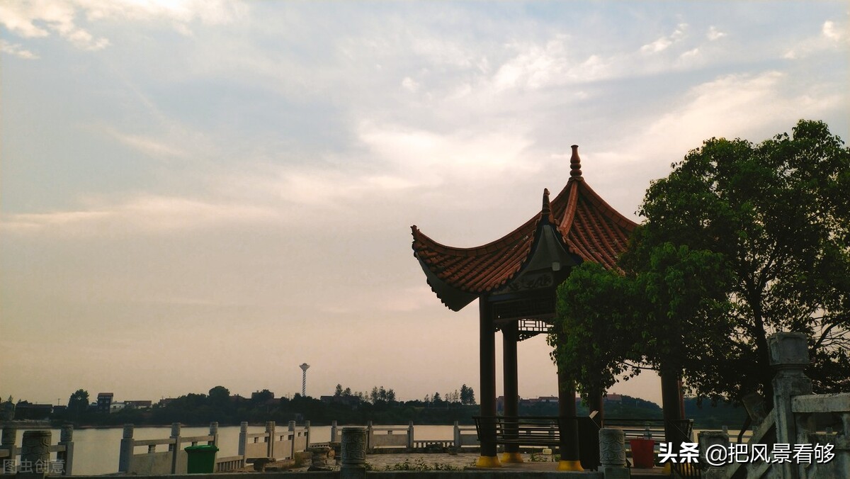 荆州市卷桥水库,湖北卷桥河湿地公园