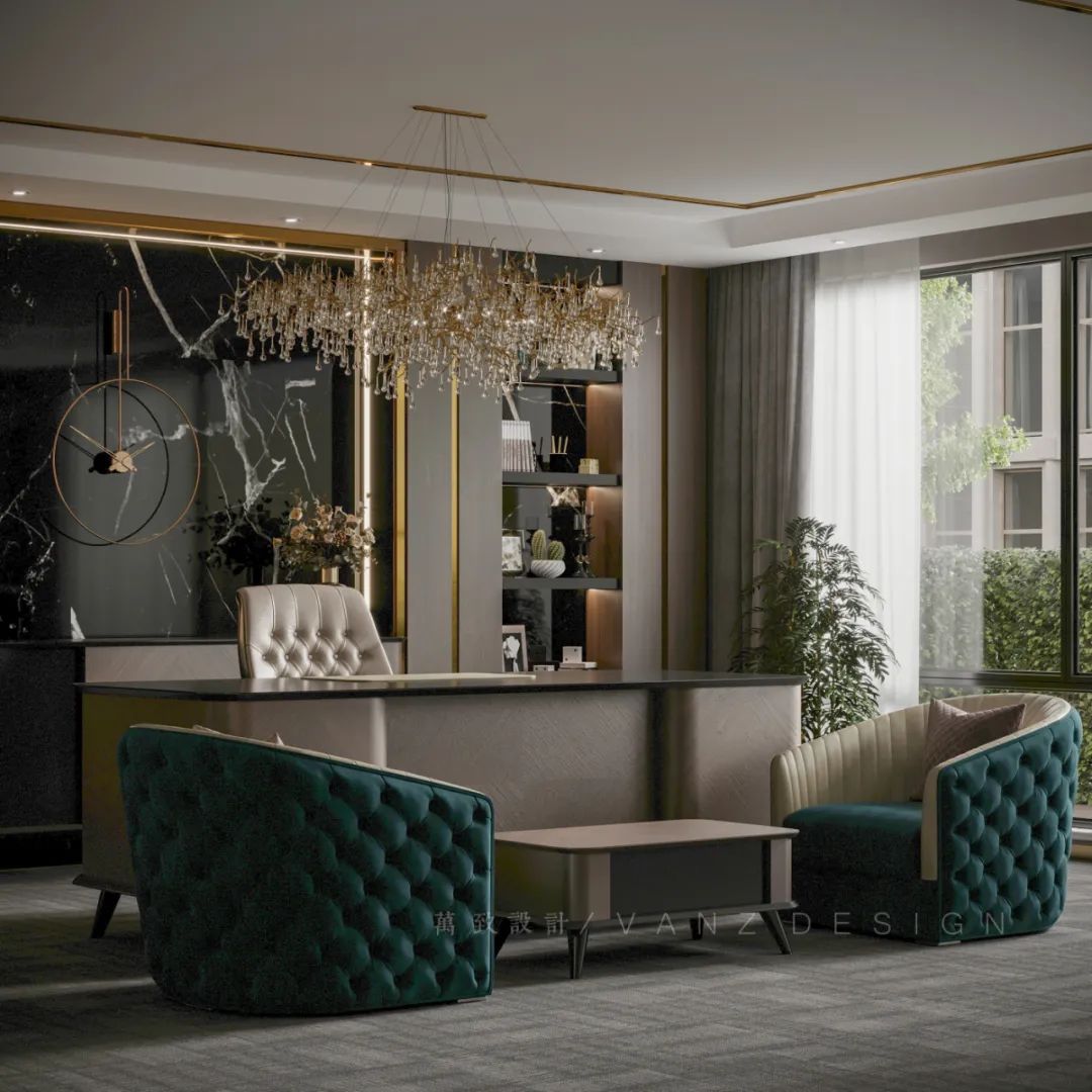 董事长办公室落地窗装修效果图,5000平方董事长办公室装修