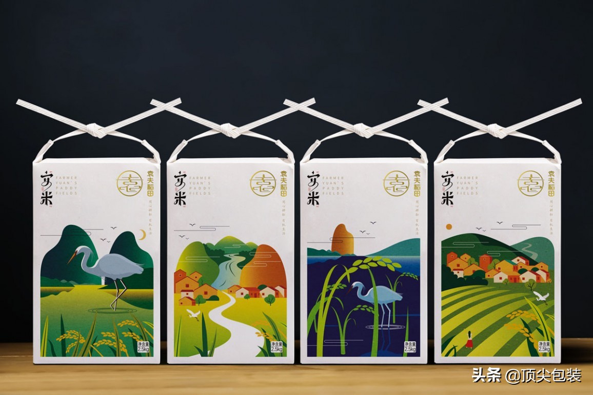 最新款大米包装设计,高端大米包装设计大全