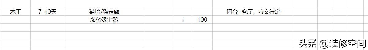 装修清单及购买顺序,装修顺序及主材购买顺序清单