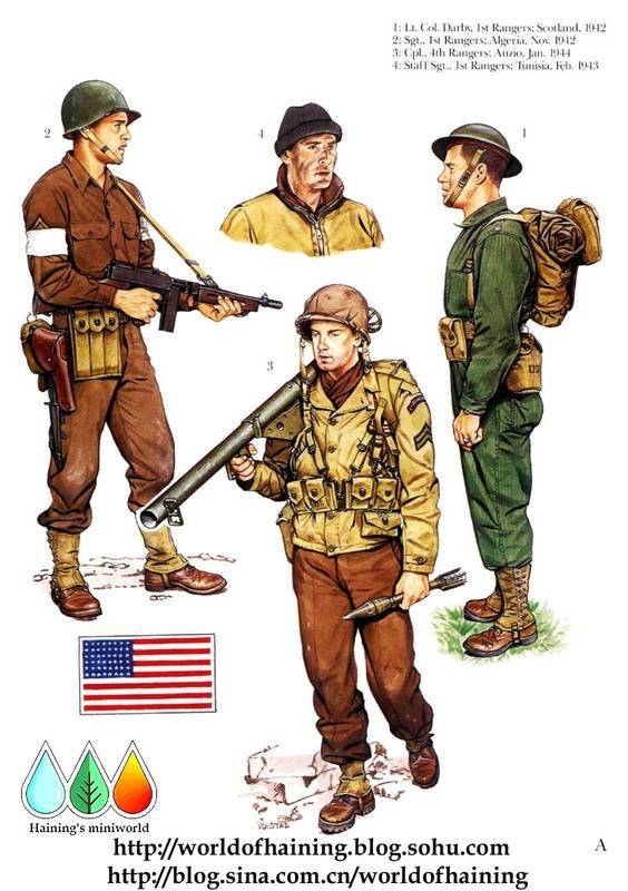 现代美军军服大全,美国游骑兵迷彩服