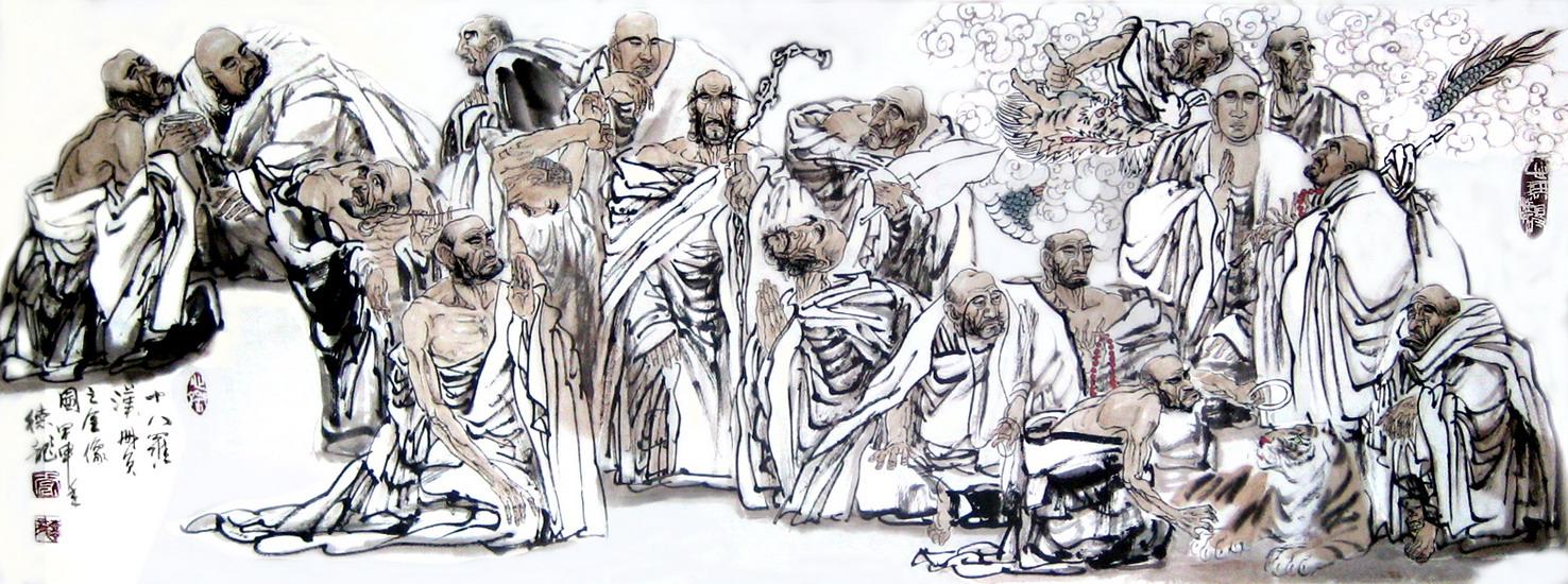 十八罗汉每尊罗汉的特征,18罗汉中的金身罗汉图片