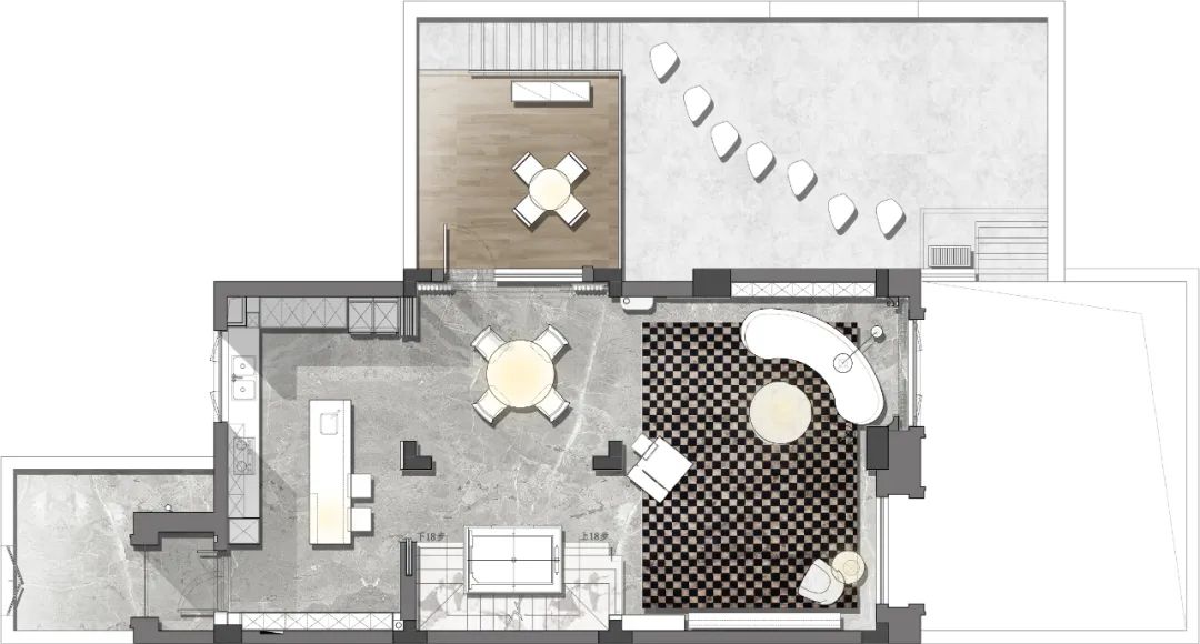 550万精装别墅简约风,550平轻奢别墅装修效果图
