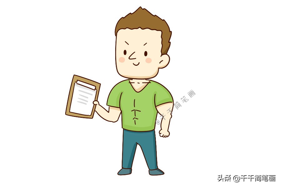 教你画Q版人物,画画手抄报中的q版人物简单教程