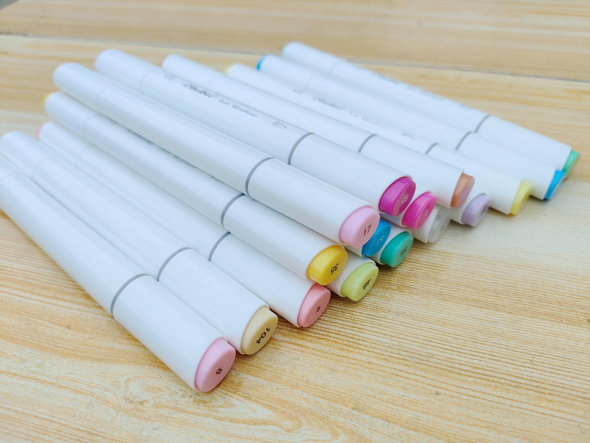 100多种颜色的软头马克笔,颜色全好用的软头马克笔