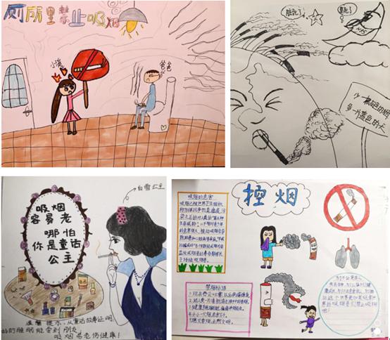 医院里面的画展,医院无烟日宣传讲座