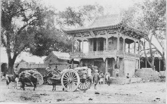 1908年未遭受破坏的敦煌莫高窟,1908年法国人拍摄的敦煌莫高窟