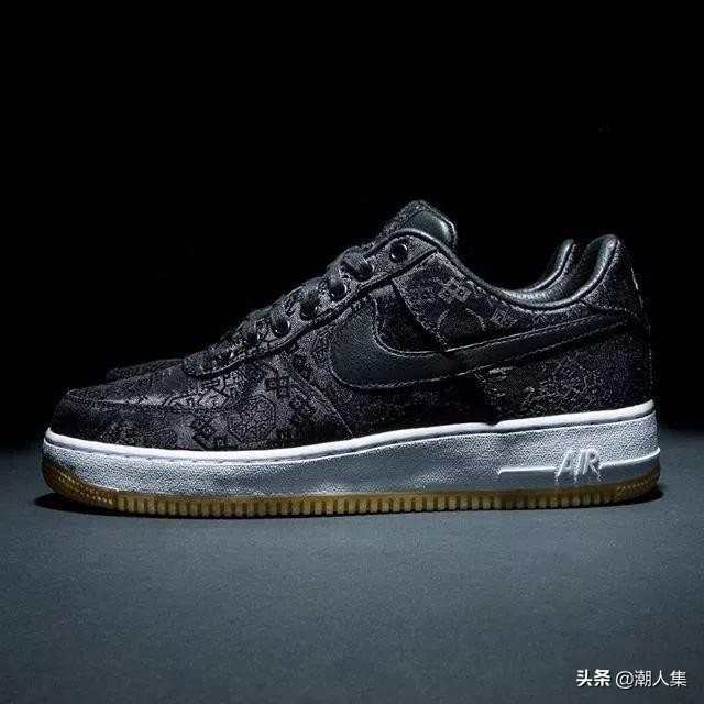 陈冠希丝绸鞋子aj1,af1陈冠希联名蓝丝绸