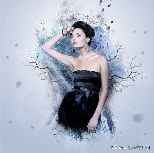 ps怎么把图片处理成水墨效果,ps怎么把实景做成彩色水墨效果