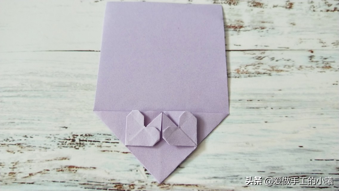 爱心折纸怎样画爱心,折纸把白色爱心变成红色爱心