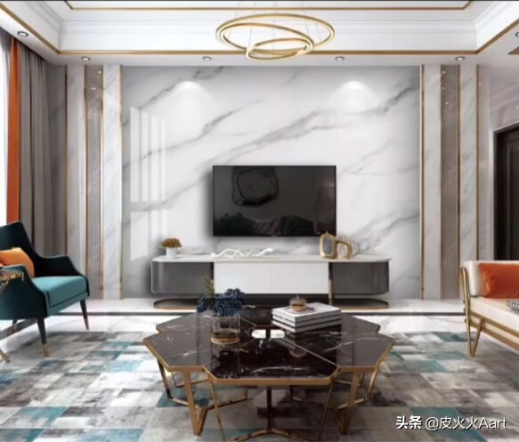 没有豪华的装修却有很美的背景墙,复式背景墙怎么装修才高档