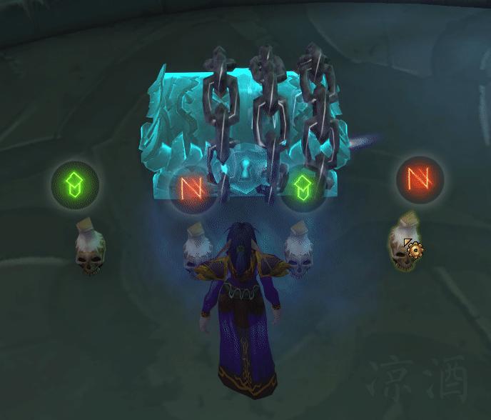 魔兽世界爬塔寻路装置,罪魂之塔符文锁住的宝箱