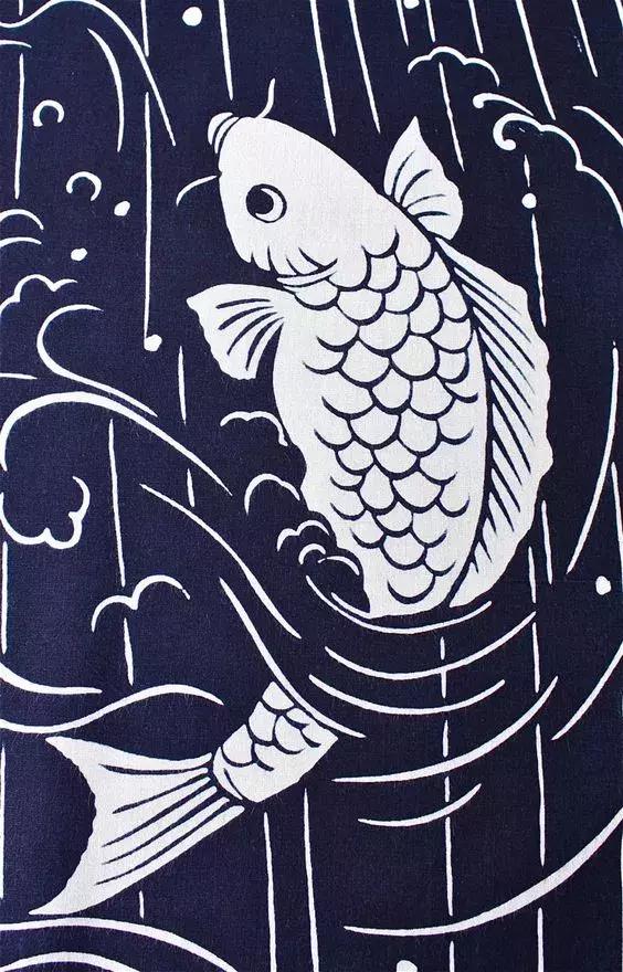 转运锦鲤简笔画,简笔画100种锦鲤图片