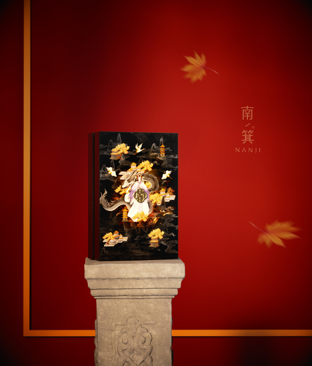 美妆品牌设计效果图,国潮美妆形象设计