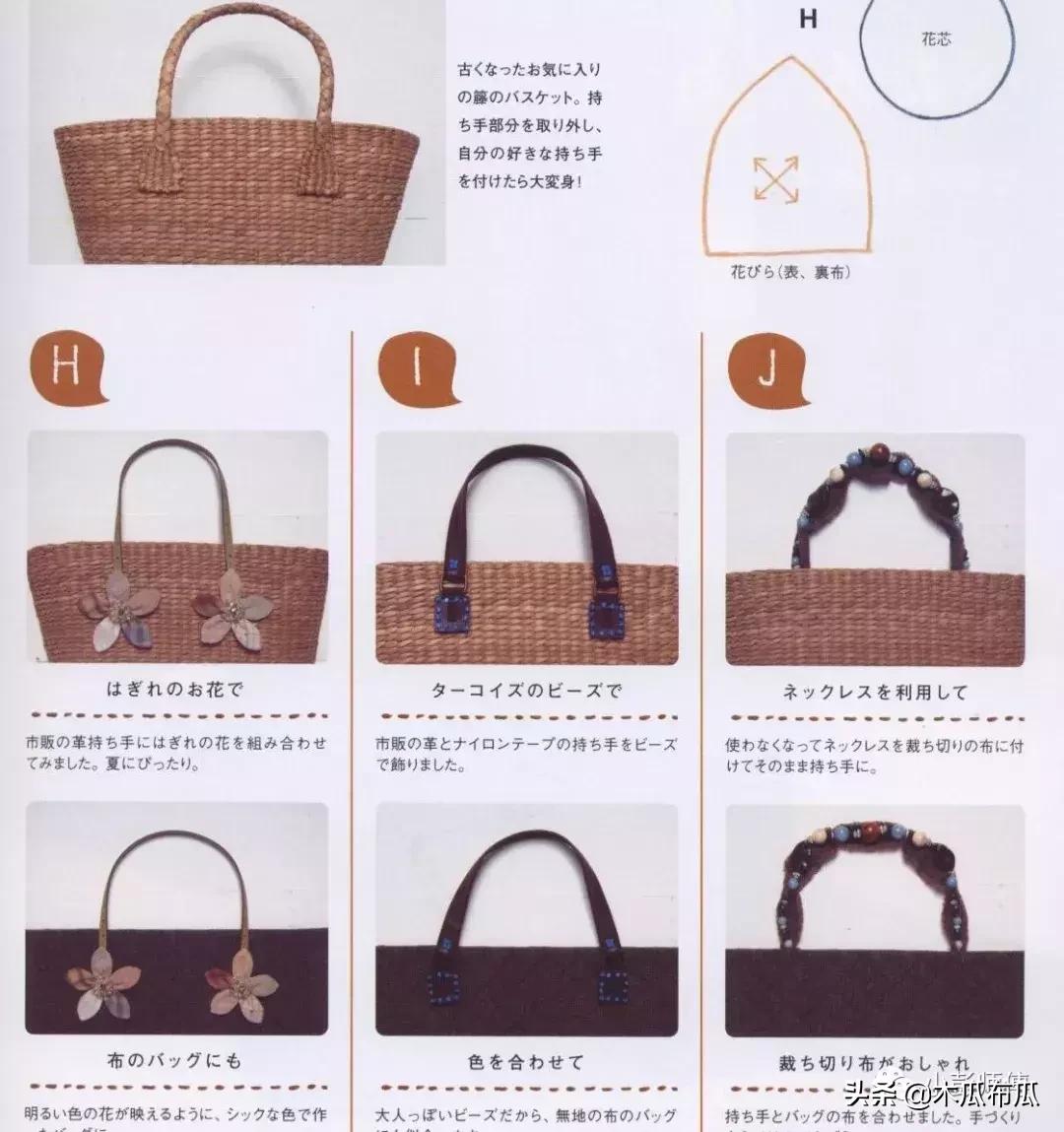 圆环提手包包制作方法,手工包包提手编织教程